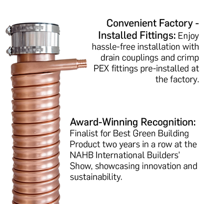 ThermoDrain (41% rendement) TDH3320B-DR-PEX récupérateur de chaleur des eaux de drainage haute performance + Livraison gratuite *